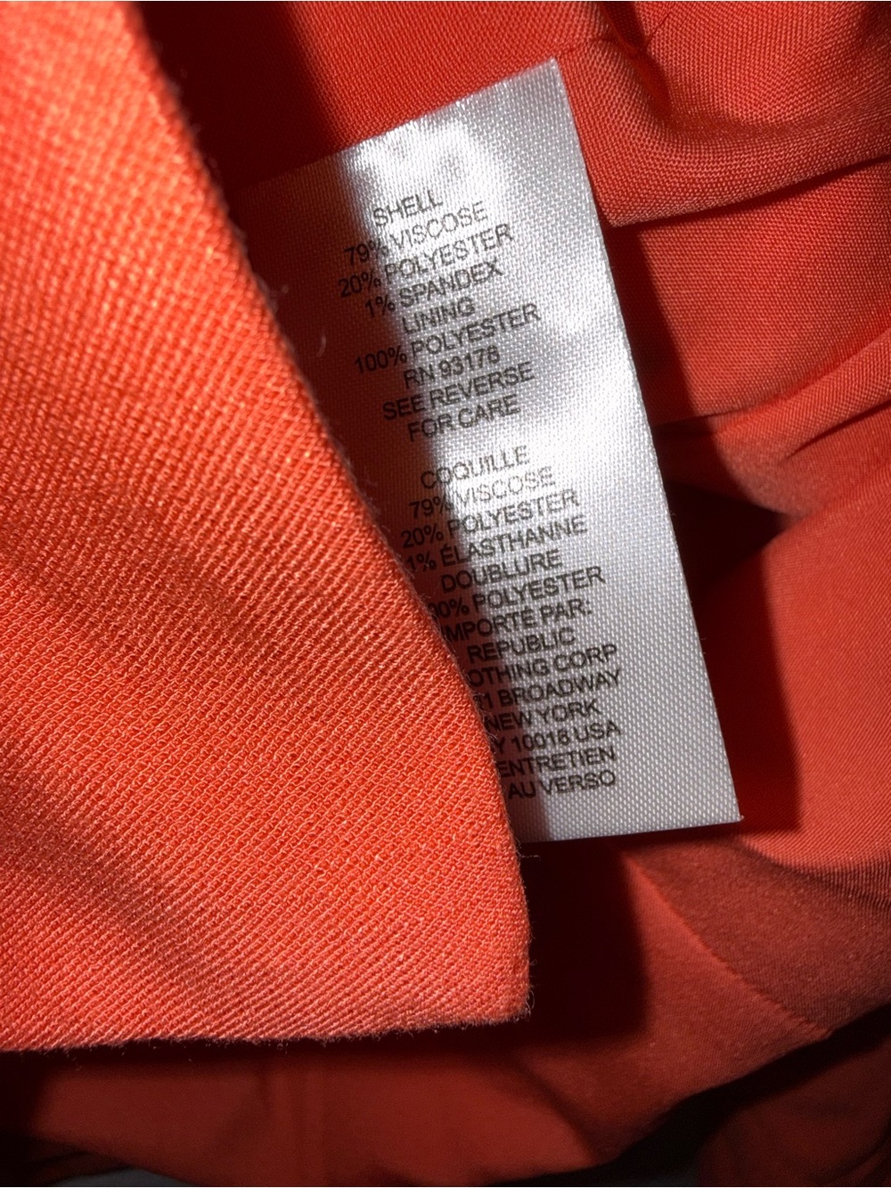 House of Harlow 1960 Bright Orange Double-Breasted Blazer - Picture 4 of 6